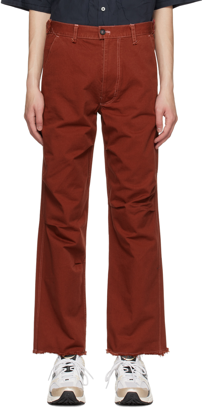 Camiel Fortgens: Red Worker Trousers | SSENSE Canada