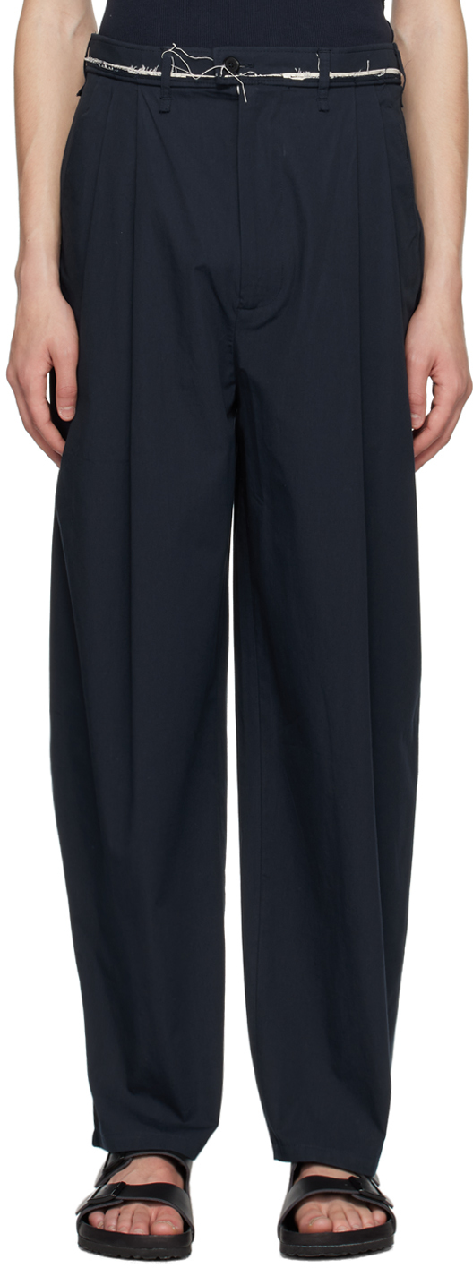 Camiel Fortgens: Navy Suit Trousers | SSENSE Canada