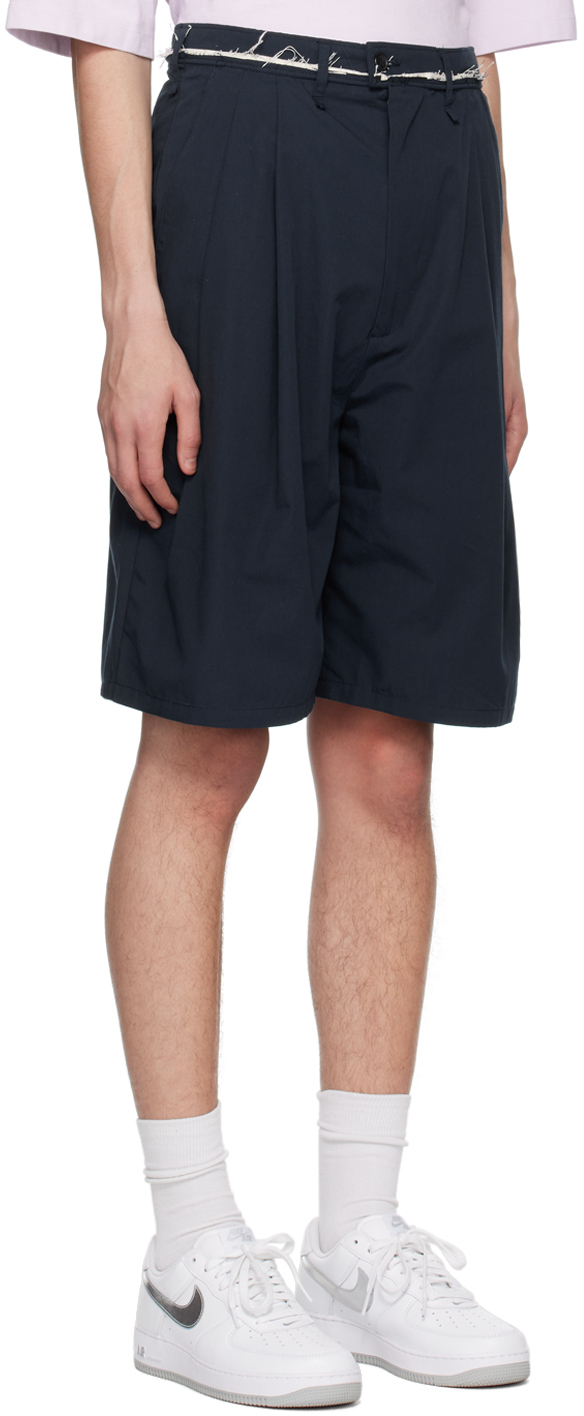 Camiel Fortgens Navy Shorty Shorts | Closet Smart