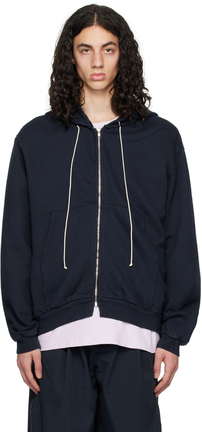 Navy Zip Hoodie