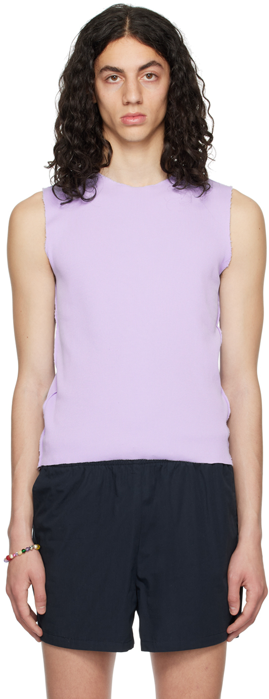 Camiel Fortgens Purple Fitted Tank Top In Lilac