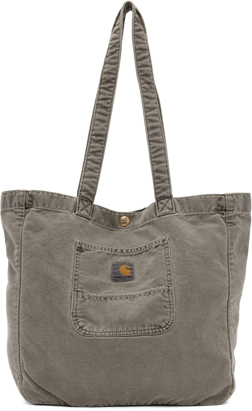 Shop Carhartt Gray Bayfield Tote In 89fh Black Faded