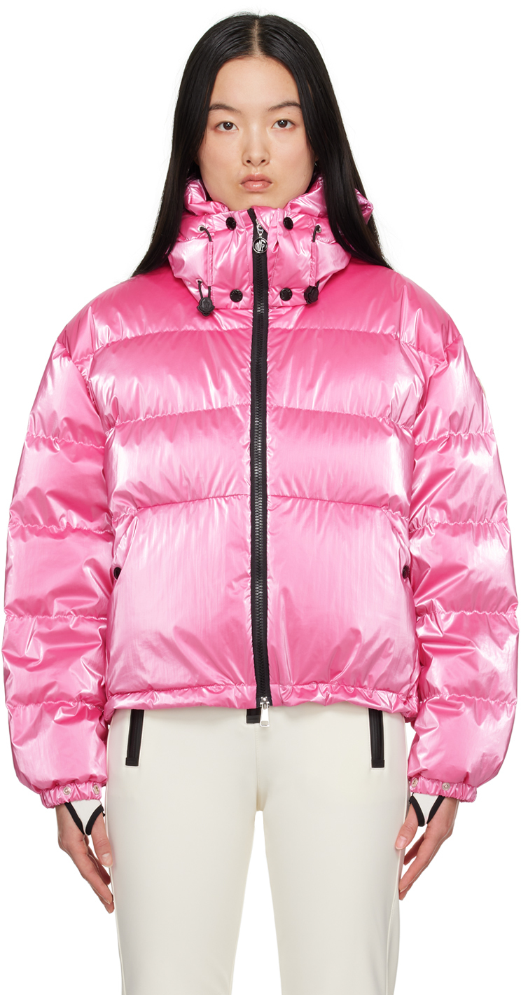 Moncler: Pink Moselotte Down Jacket | SSENSE Canada