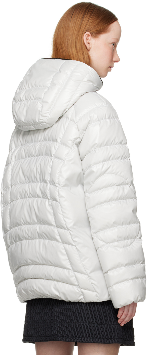 Moncler Narlay Puffer Jacket W/ Logo Detail In 91r Grey