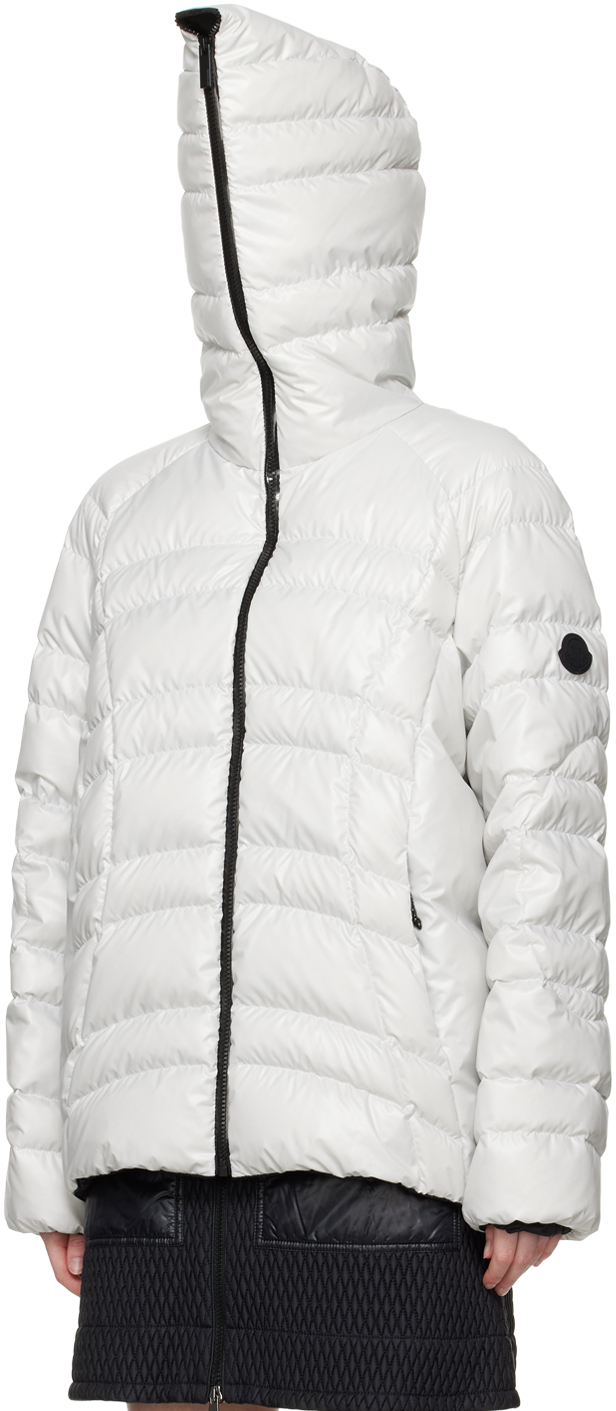 Moncler Narlay Puffer Jacket W/ Logo Detail In 91r Grey