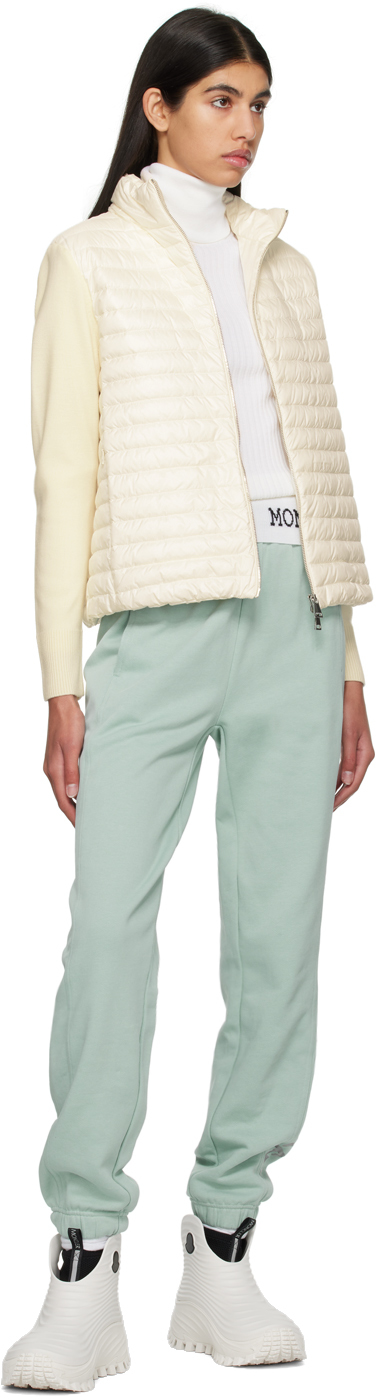 Moncler White Padded Down Jacket In 030 White