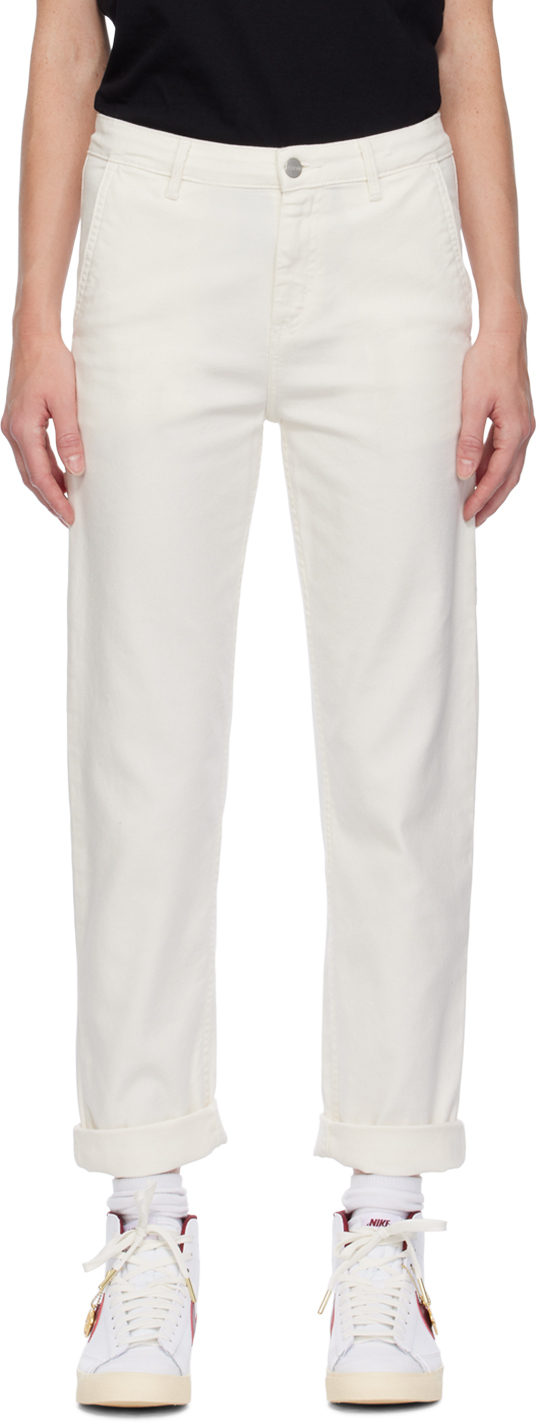 Carhartt White Pierce Jeans In D602 Wax Rinsed