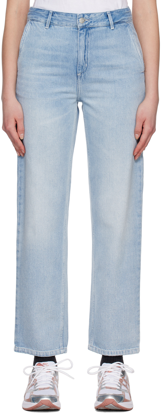 Carhartt Blue Pierce Jeans In 0147 Blue Light Ston
