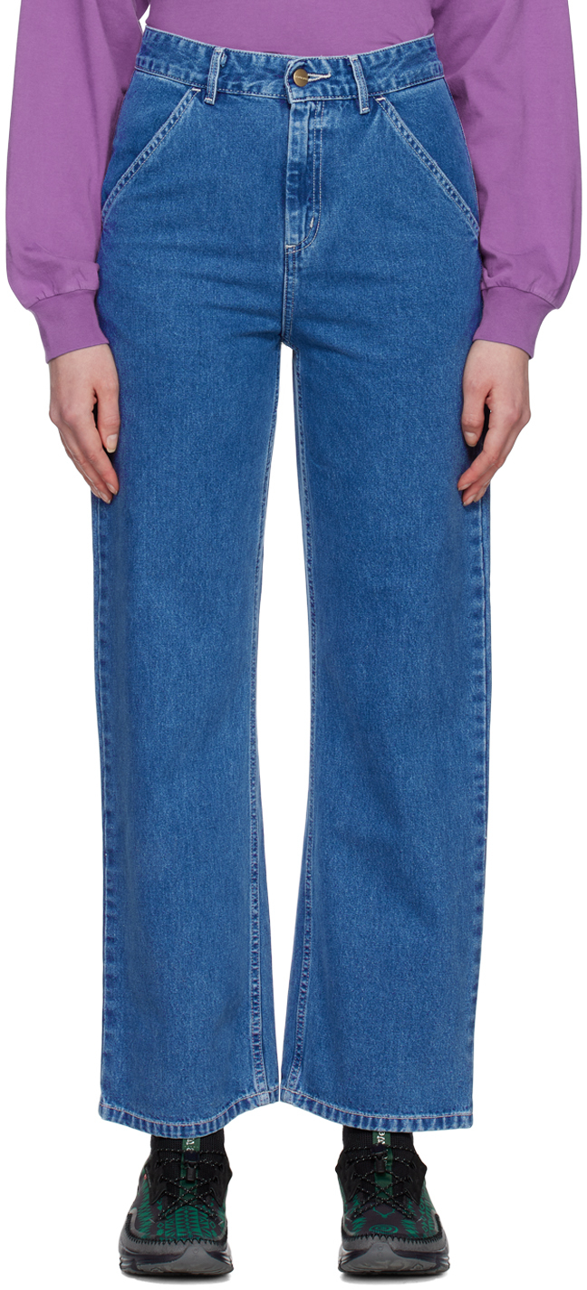 Slim Fit Jeans In Dark Stonewash Denim-blue