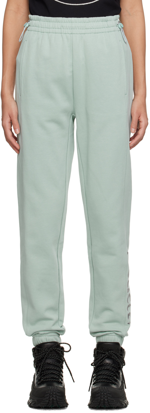 Moncler Blue Bonded Lounge Trousers In 71u Blue