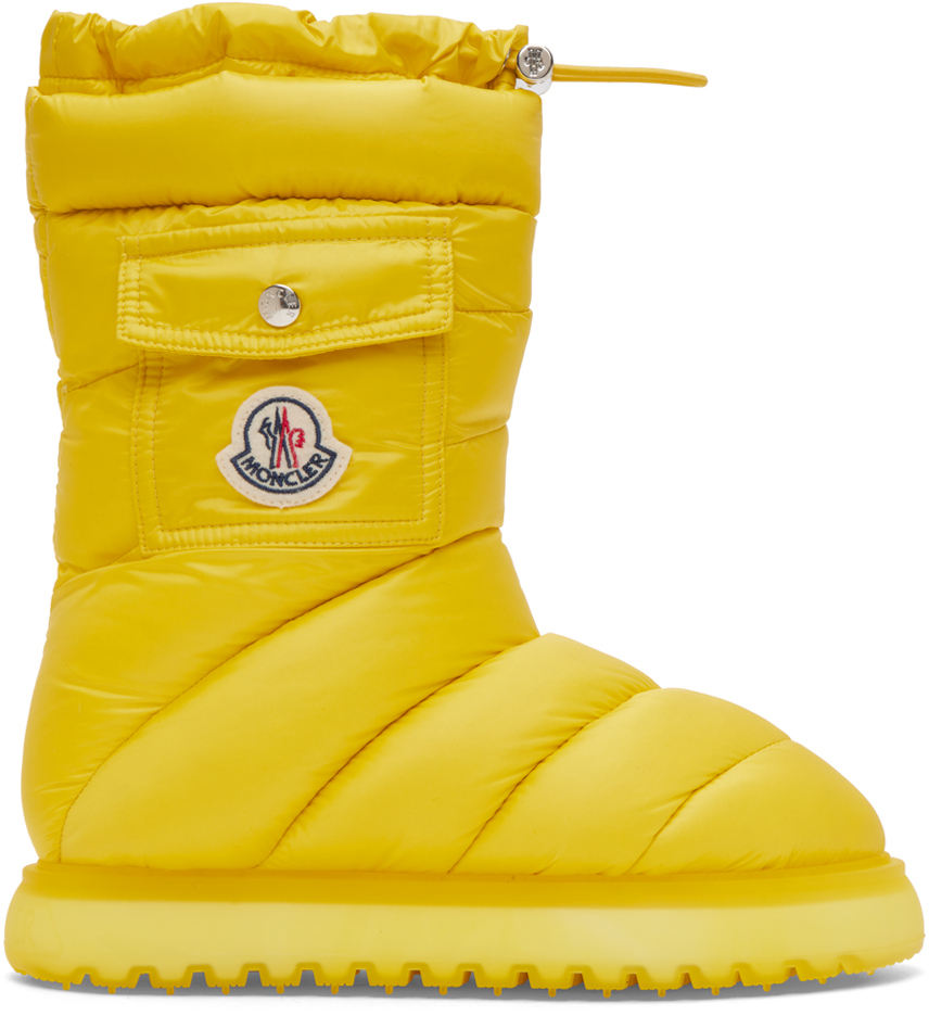 Moncler Gaia 填充雪靴 In Yellow