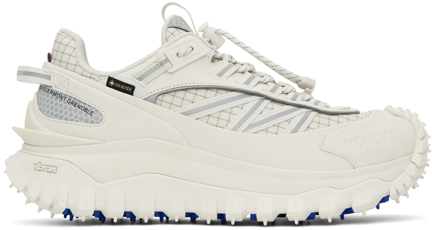 MONCLER WHITE TRAILGRIP GTX SNEAKERS