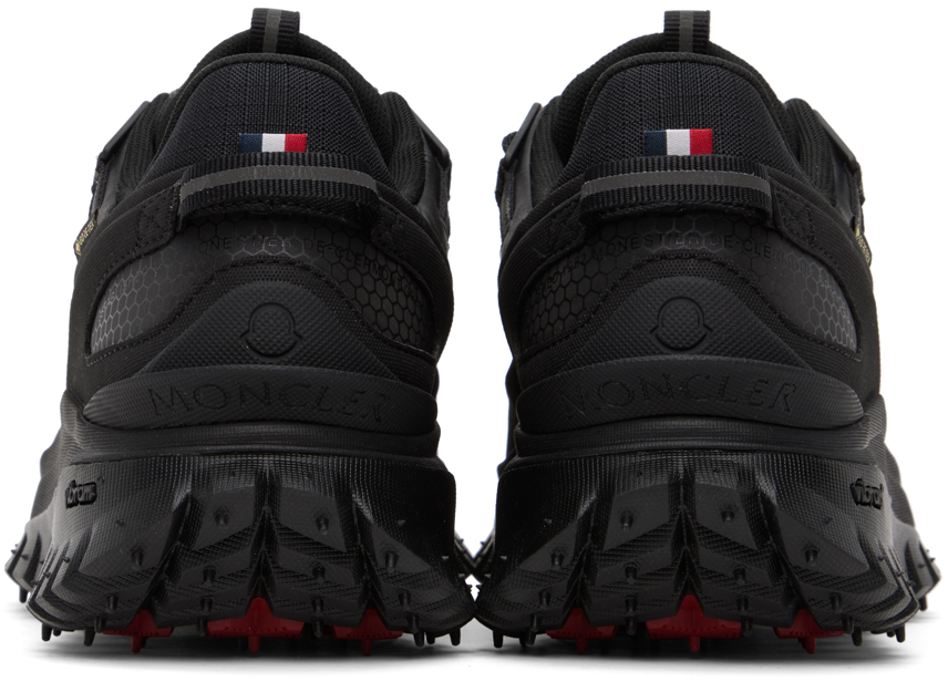 Shop Moncler Black Trailgrip Gtx Sneakers In 999 Black