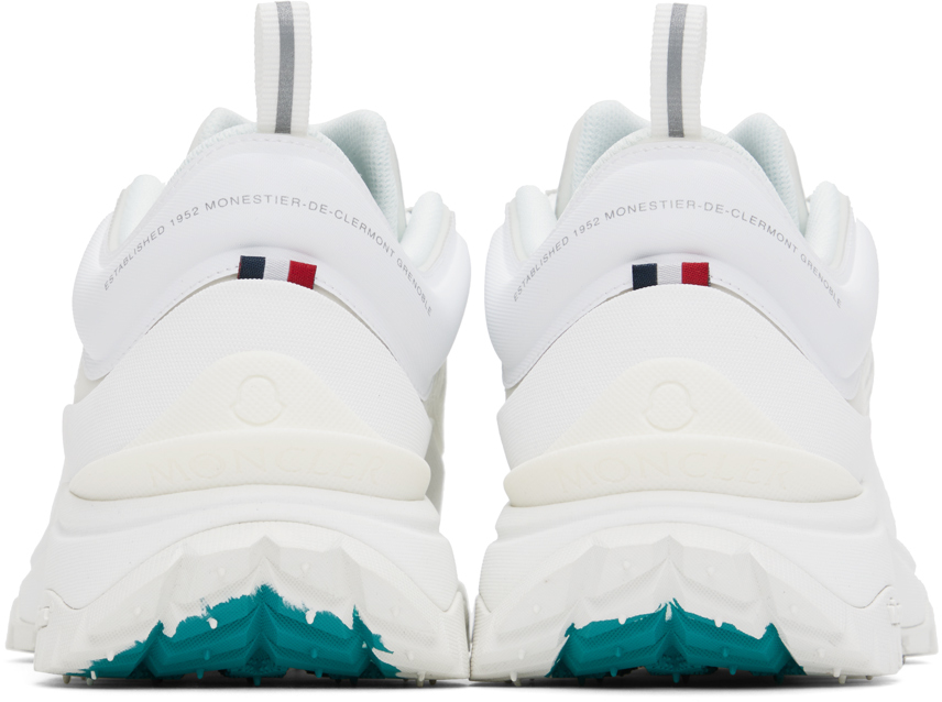 MONCLER WHITE TRAILGRIP LITE SNEAKERS