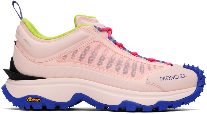 Shop Moncler Pink Trailgrip Lite Sneakers In 50n Pink