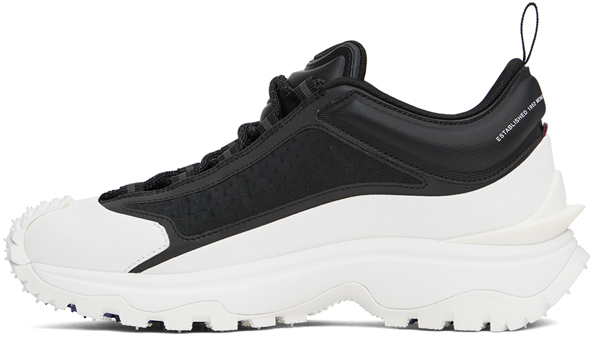 Moncler Ssense Exclusive Black & White Trailgrip Lite Sneakers In 999 Black/white