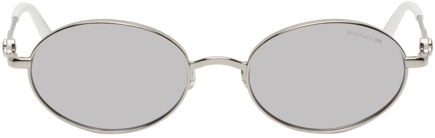 Moncler Silver Tatou Sunglasses