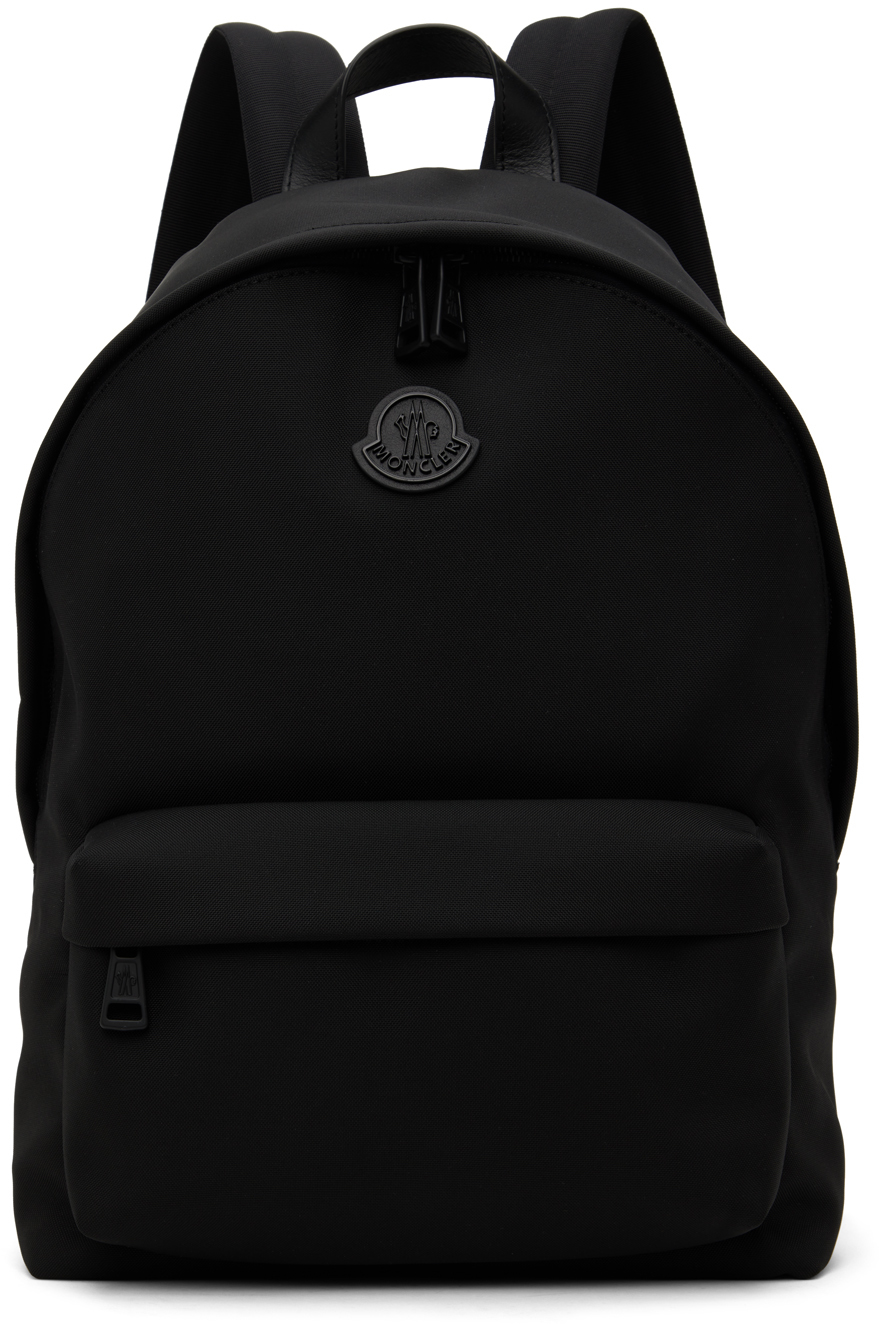 Moncler Black Pierrick Backpack In 999 Black