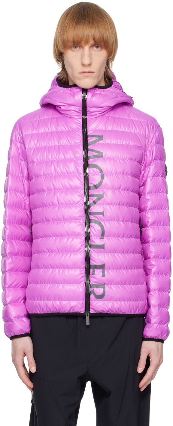Shop Moncler Pink Lauzet Short Down Jacket In 54g Pink