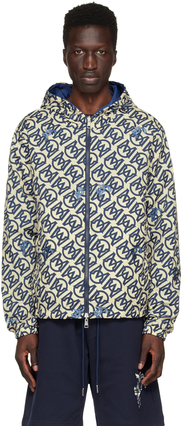 Moncler Navy & Beige Liesse Reversible Jacket