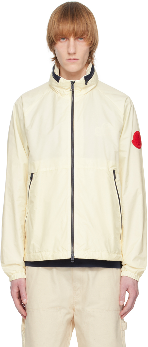 Moncler Octano Logo-patch Technical Jacket In Neutrals