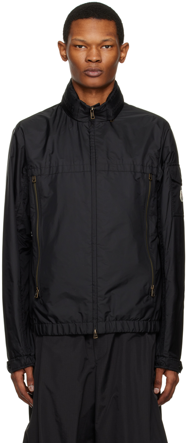 Moncler Nire Zip Front Jacket In Black