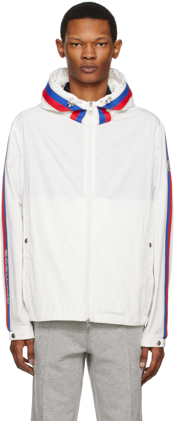 Shop Moncler White Rukbat Jacket In 034 White