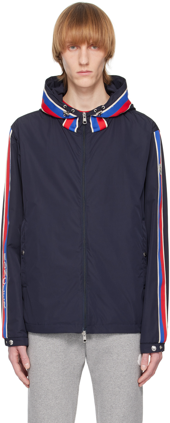 Shop Moncler Navy Rukbat Jacket In 74s Navy