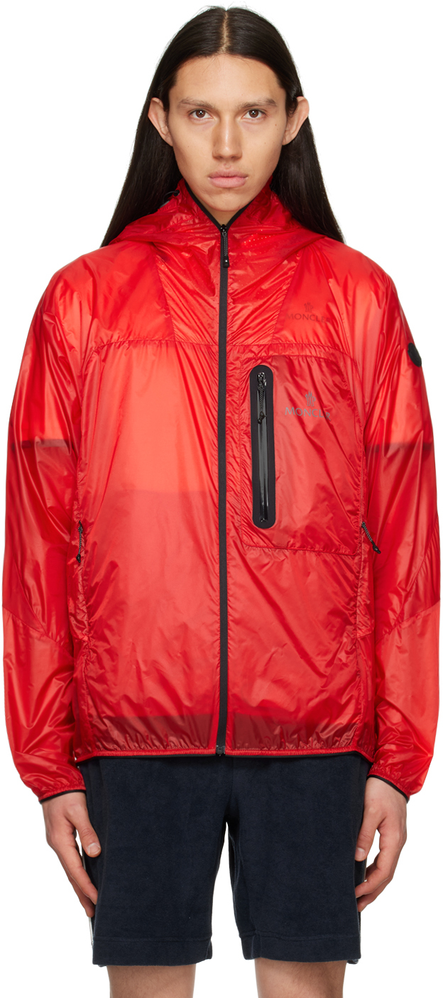 Shop Moncler Red Diadem Jacket In 45i Red
