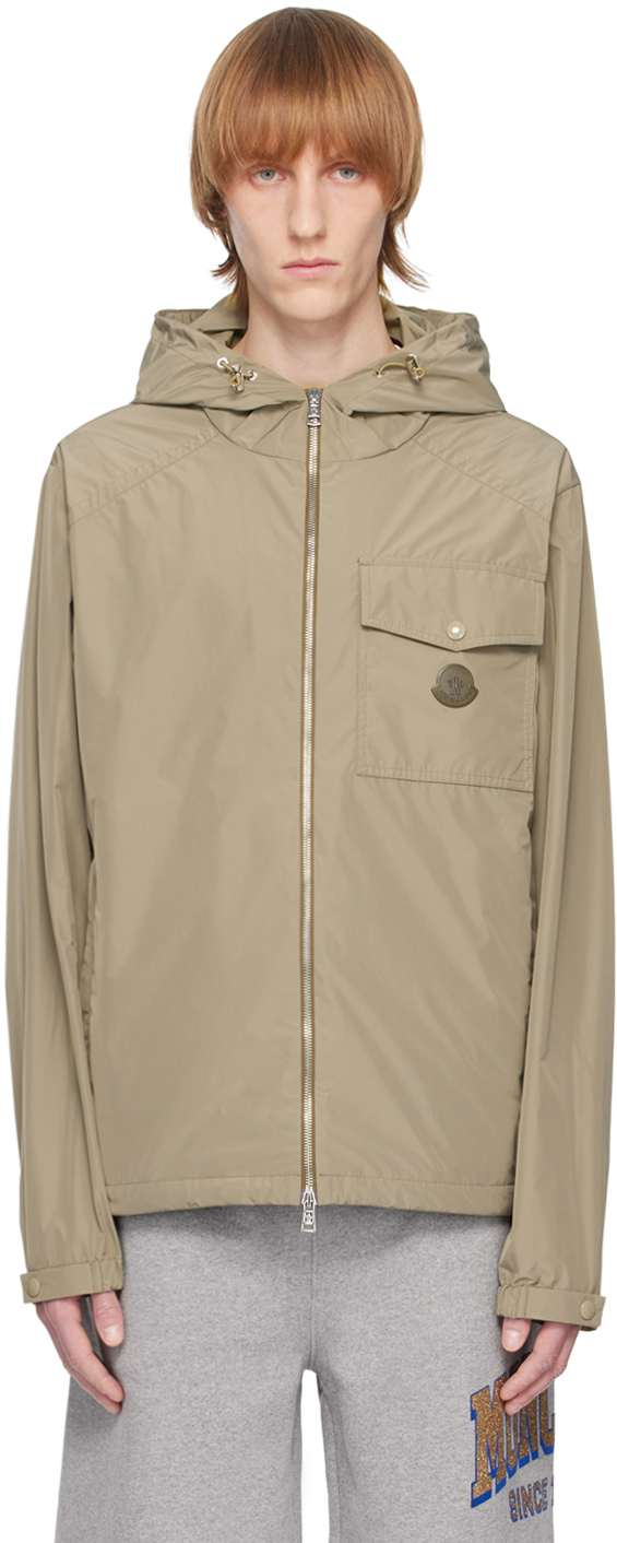Shop Moncler Taupe Fuyue Jacket In 22e Stone