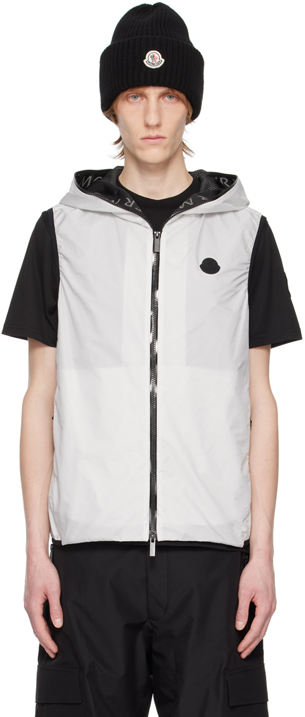 Shop Moncler Gray Pakito Vest In 21d Ice