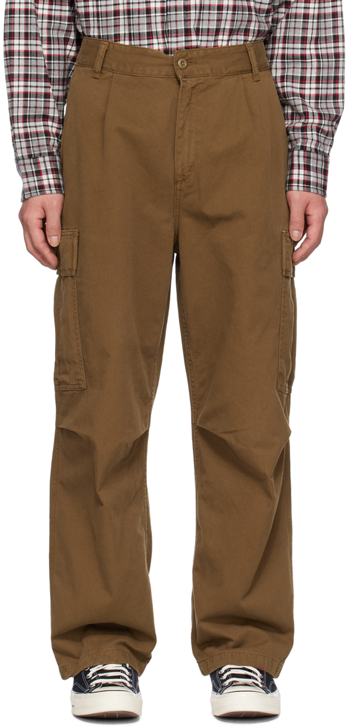 Carhartt Brown Cole Cargo Pants In 1cngd Tamarind