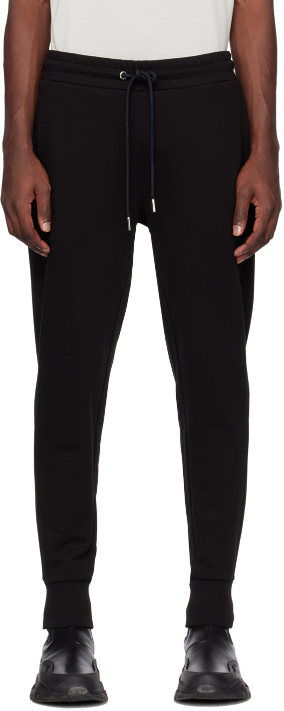 Moncler: Black Drawstring Lounge Pants | SSENSE