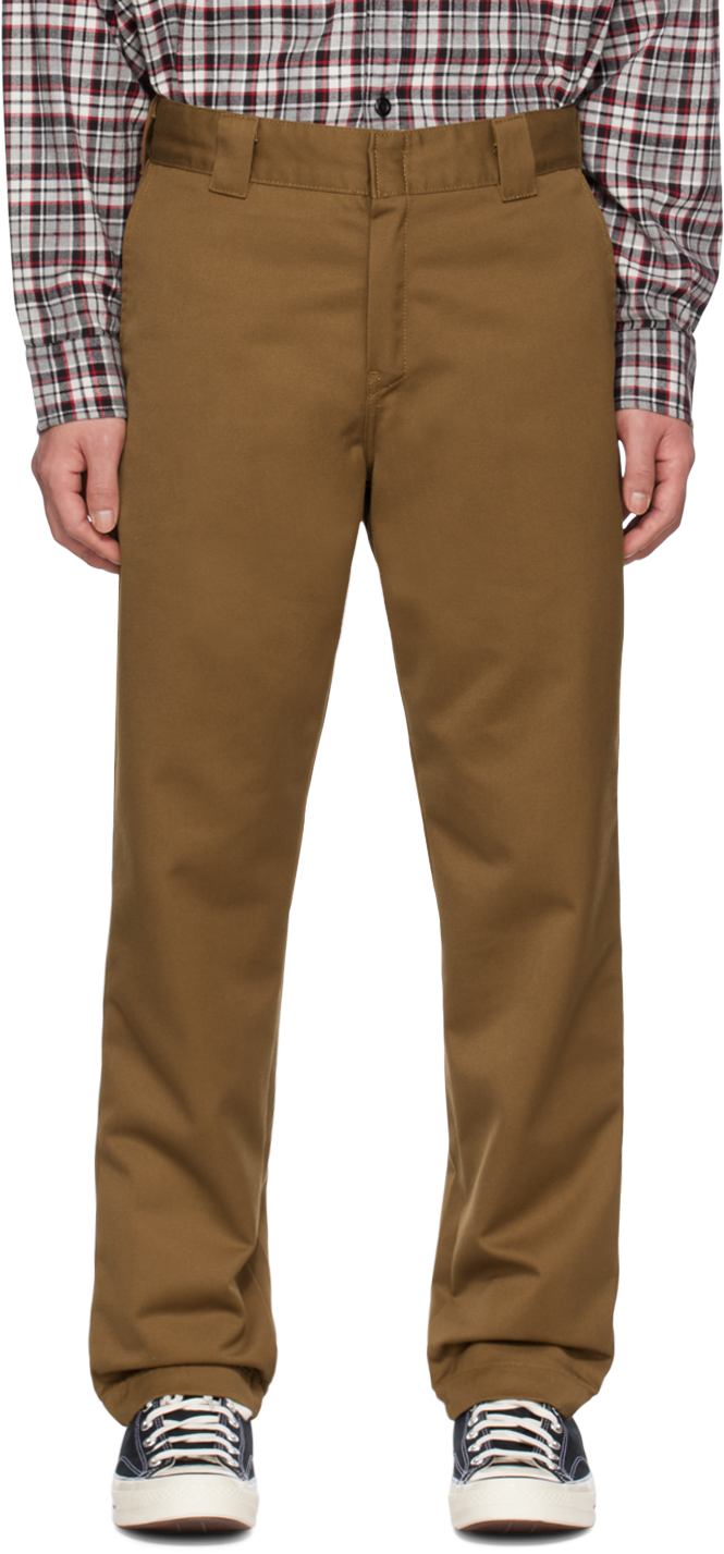 Shop Carhartt Brown Master Trousers In 1cn2 Tamarind
