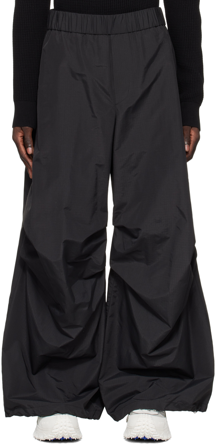 Moncler Black Gathered Trousers