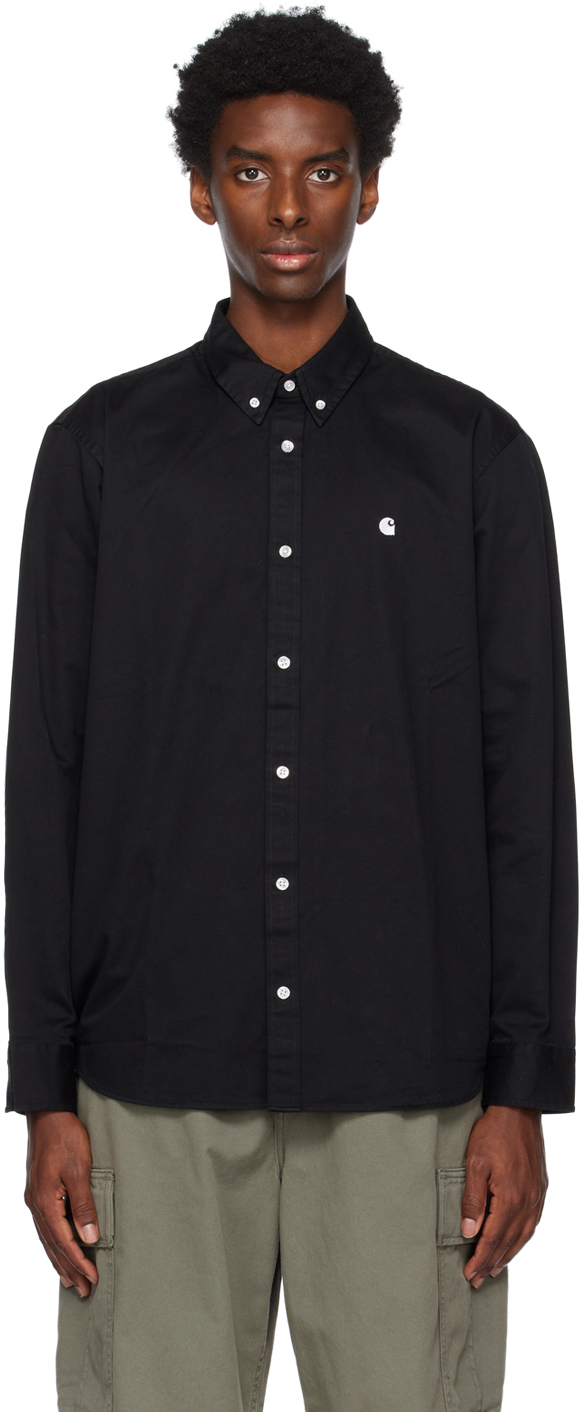 Carhartt Madison Brand-embroidered Cotton In Black