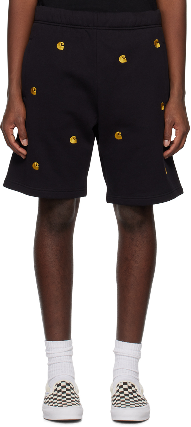 Carhartt Black Seek Shorts In 89xx Black