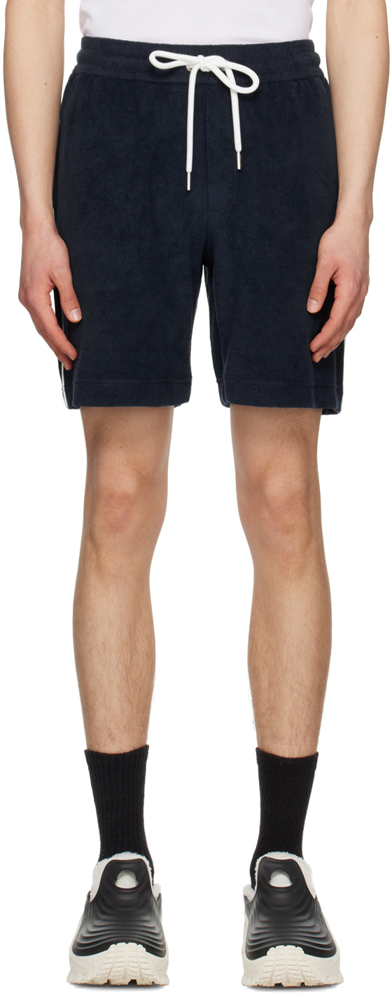 Moncler Navy Drawstring Shorts