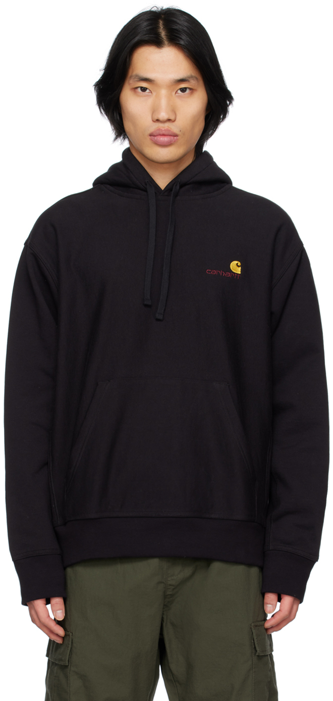 Black American Script Hoodie
