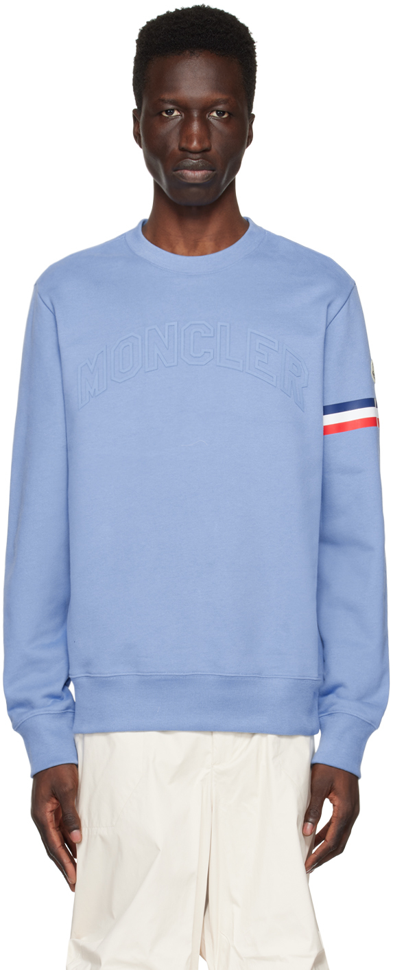 Moncler Blue Crewneck Sweatshirt