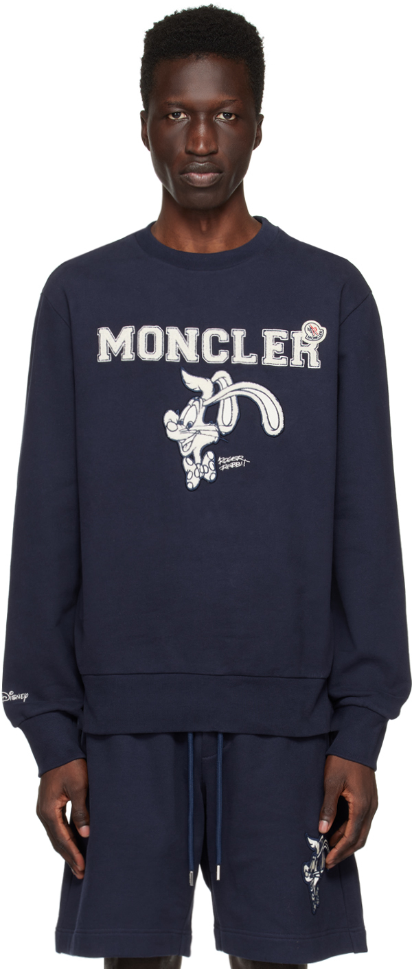 Moncler Navy Patch Sweatshirt