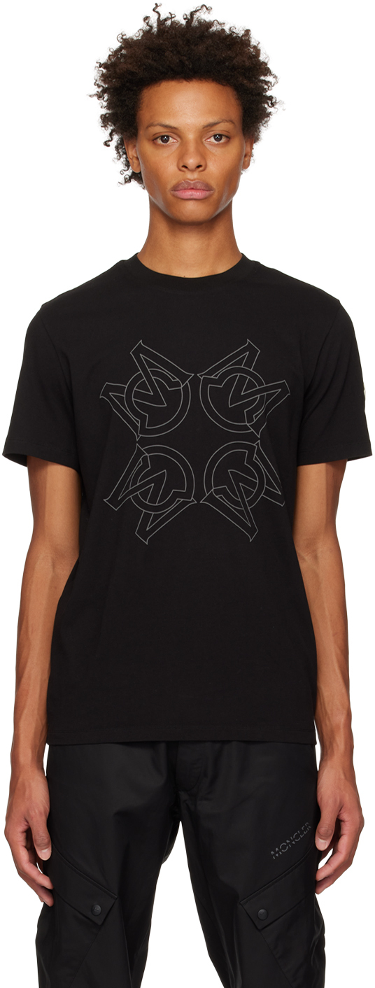 Moncler Black Monogram T-Shirt