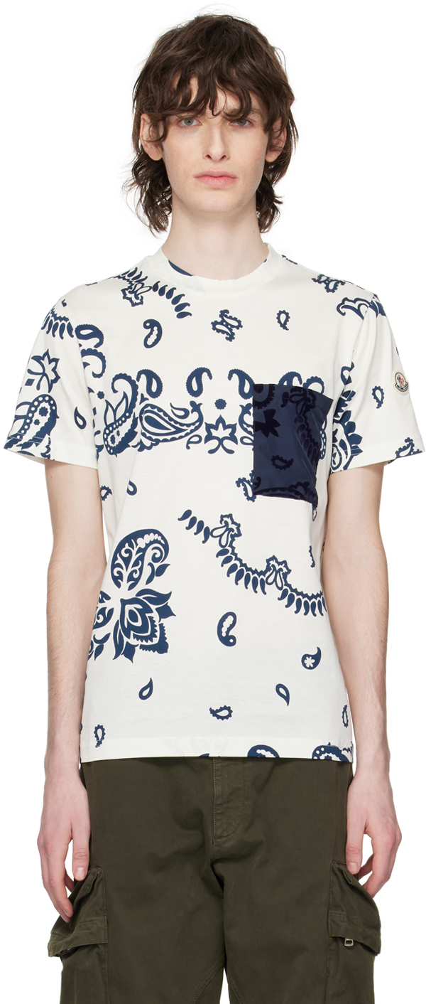 Moncler Graphic-print Cotton T-shirt In White