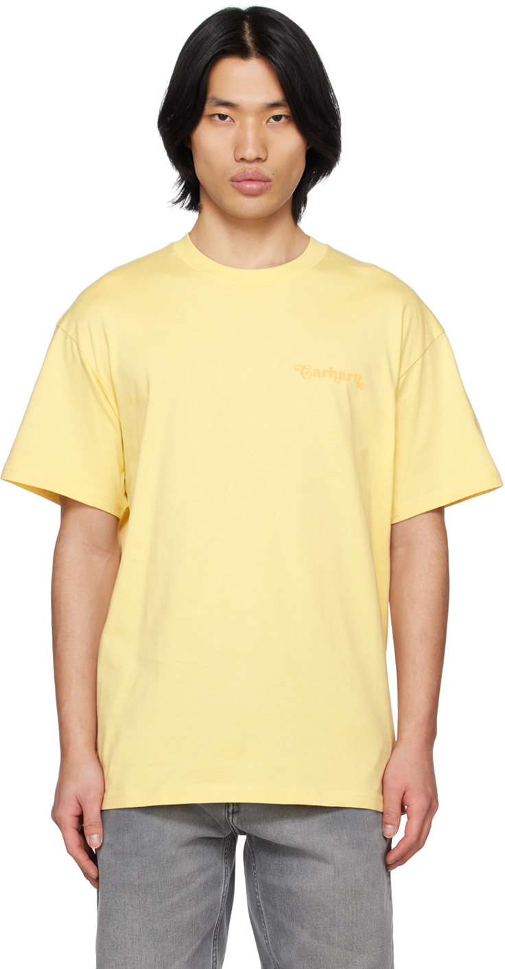 Carhartt Yellow Fez T-shirt In 1b9xx Citron