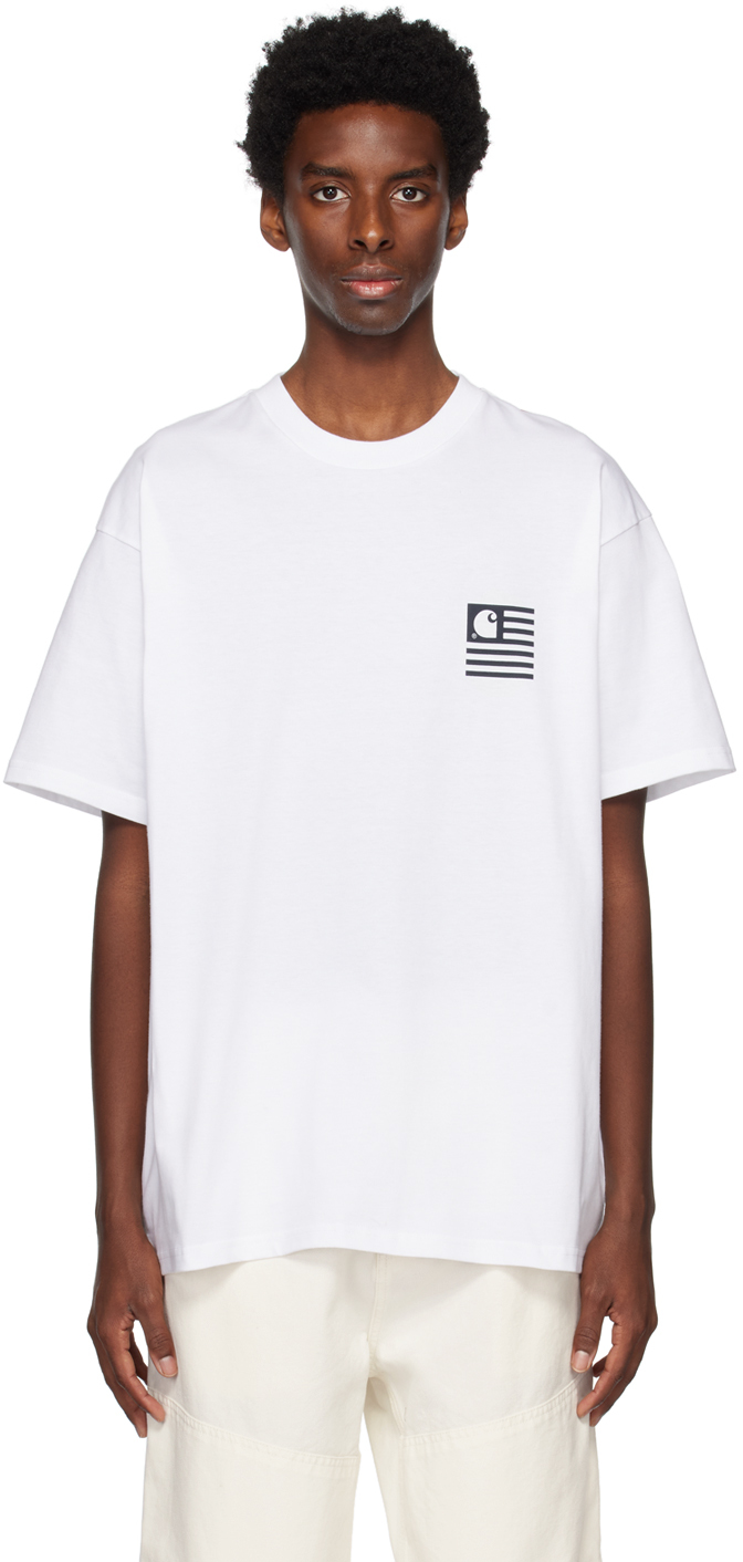 Carhartt White Coast State T-shirt In 02xx White