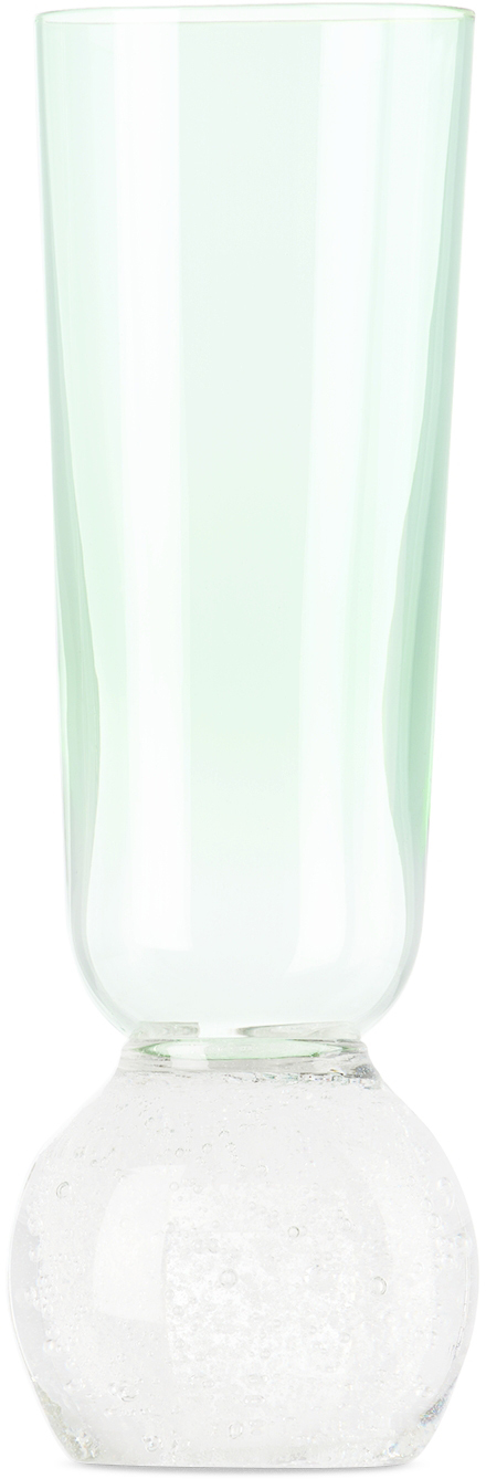 Misette Green Bubble Champagne Glass In Candy Green