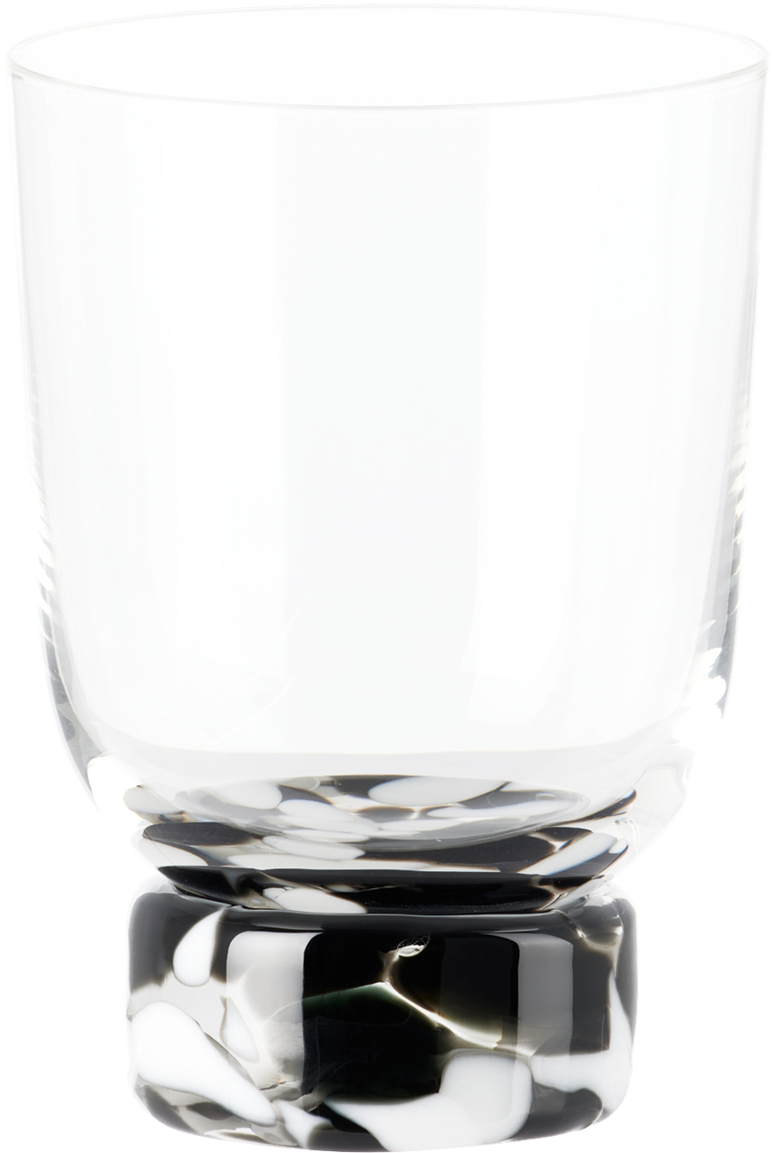 Misette Black & White Monochrome Confetti Tumbler In Monochrome Confetti