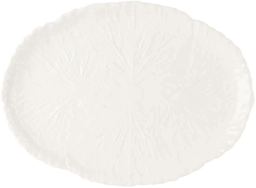 Les-ottomans White Radicchio Serving Platter