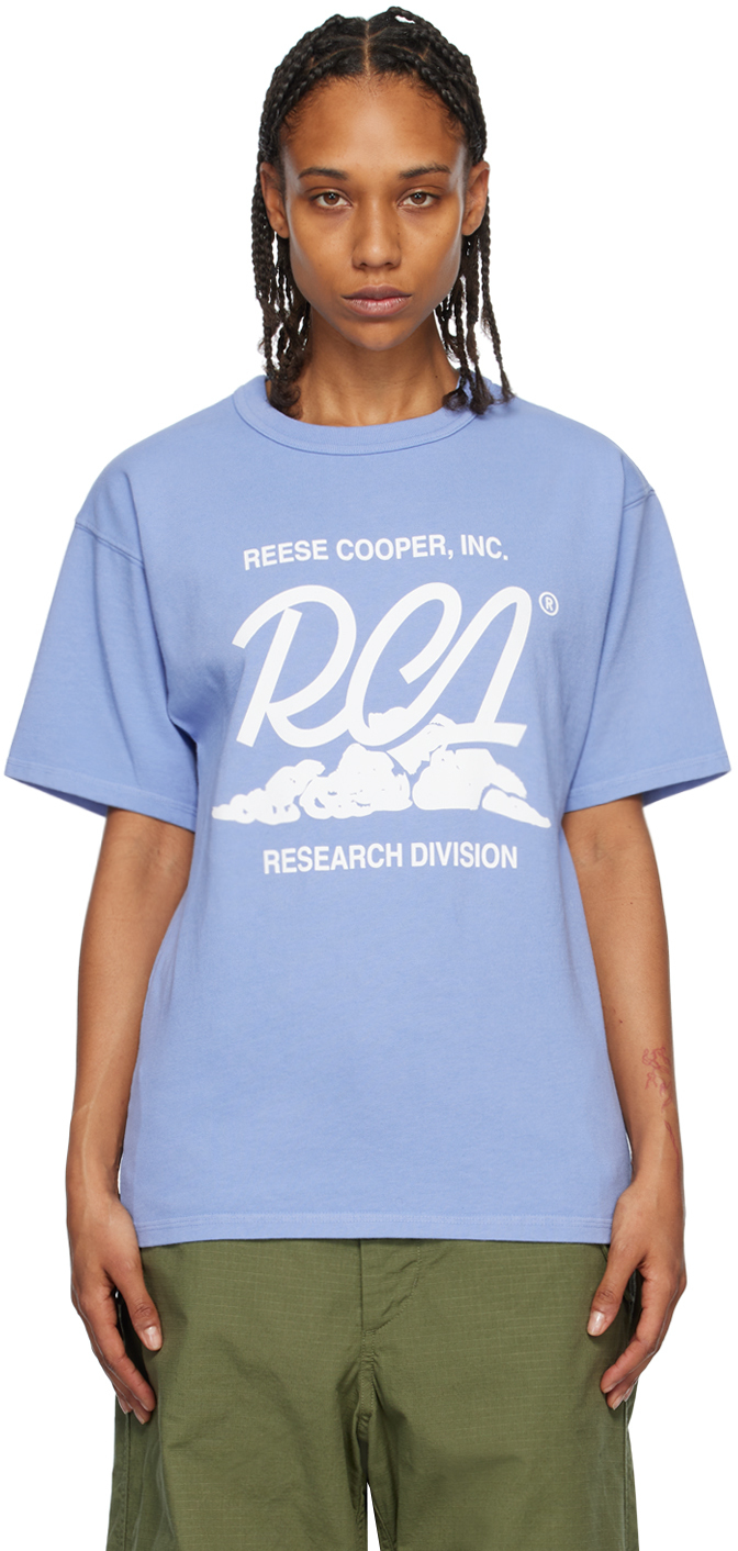 Reese Cooper Blue Cloud T-shirt In Sky Blue