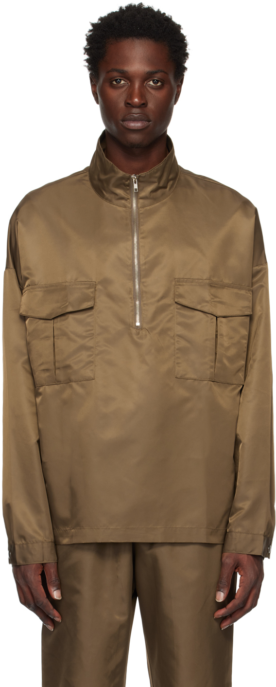 The Frankie Shop: Khaki Kevin Jacket | SSENSE